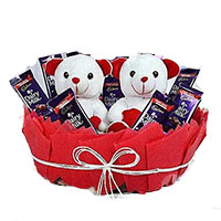 Chocolate basket to India